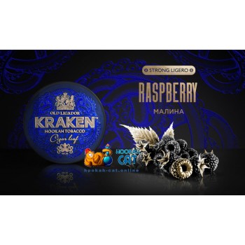 Заказать кальянный табак Kraken Raspberry L05 Strong Ligero (Кракен Малина) 100г онлайн с доставкой всей России